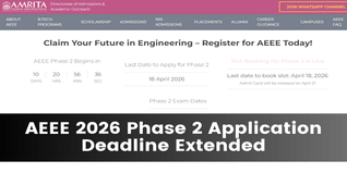 AEEE 2026 Phase 2 Application Deadline Extended to April 18